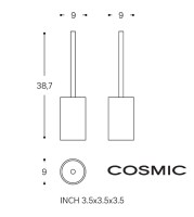 MEDIDAS ESCOBILLERO A SUELO ARCHITEC S+ COSMIC